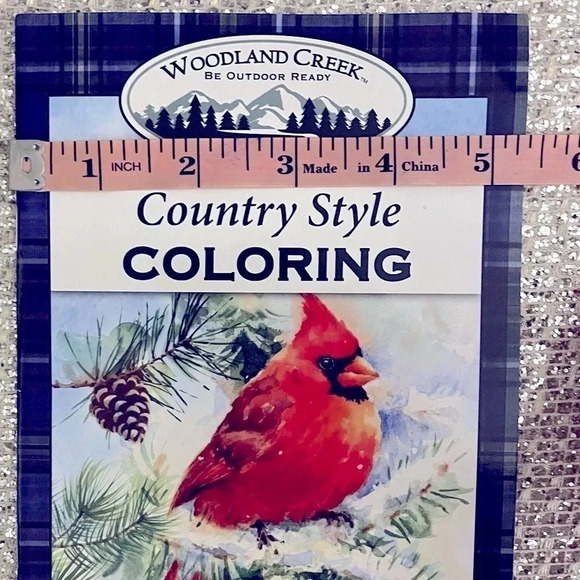 Woodland Creek Country Style Adult Coloring Books Nature Wildlife NWOT - Picture 3 of 7